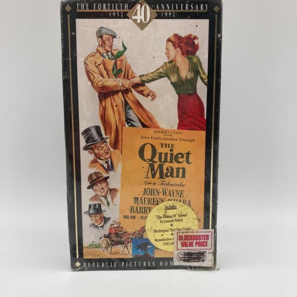 The Quiet Man 40th Anniversary VHS tape sealed never opened vintage movie